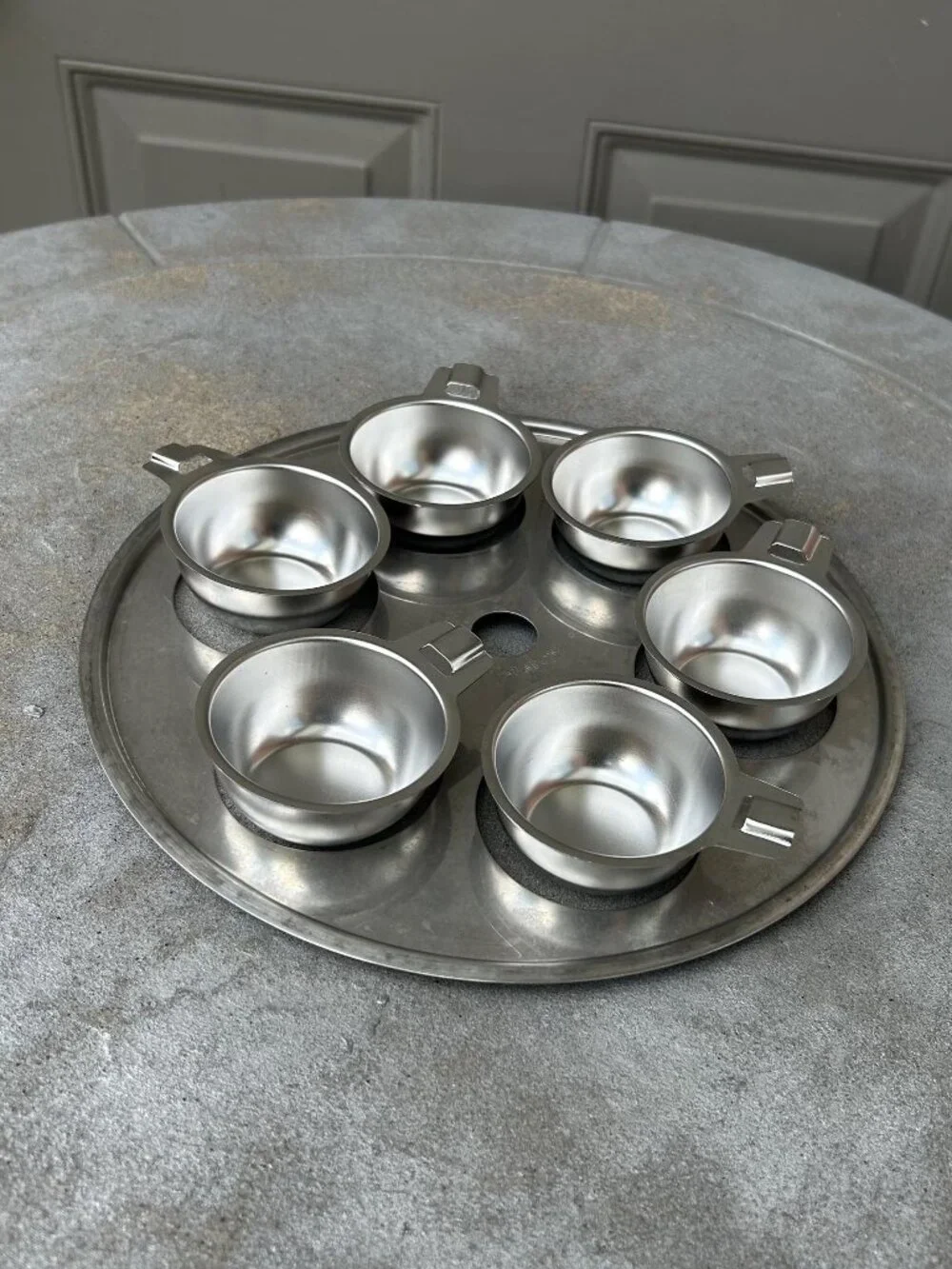 Vintage Saladmaster Egg Poacher Insert with 6 Cups 10 3/8”